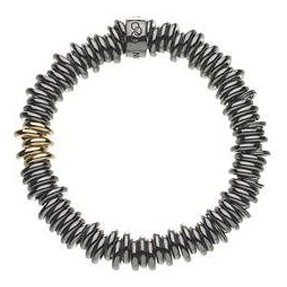 Links of London Rhodium and Gold Sweetie Rolo Charm Bracelet